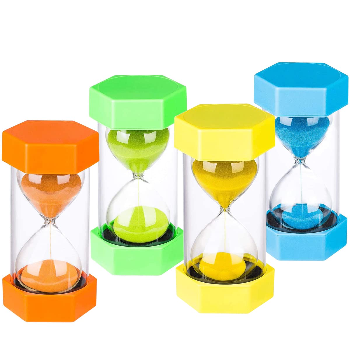 Amazon｜Vukayo 砂時計 カラフル 5分 10分 15分 20分 30分 45分 60分